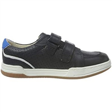 Zapatilla De Deporte Clarks Fawn Solo T De Cuero Azul Marino Para Niño