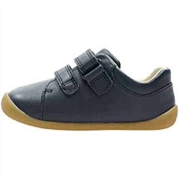 Zapatilla De Deporte Clarks Roamer Craft T De Cuero Azul Marino Para Niño