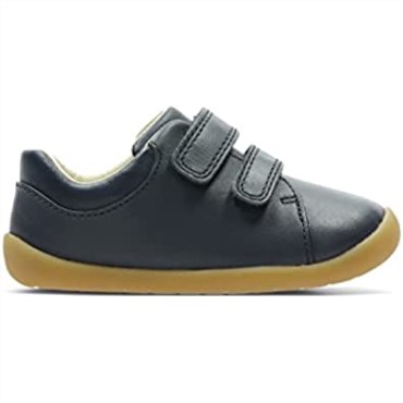 Zapatilla De Deporte Clarks Roamer Craft T De Cuero Azul Marino Para Niño