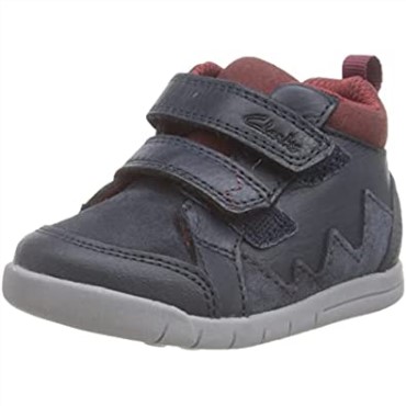 Zapatilla Clarks Rex Park T Azul Marino Piel Niño