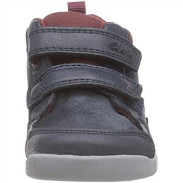 Zapatilla Clarks Rex Park T Azul Marino Piel Niño