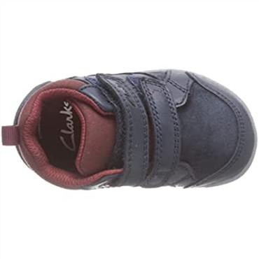 Zapatilla Clarks Rex Park T Azul Marino Piel Niño