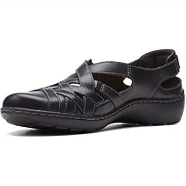 Mocasines Mujer Clarks Cora Dream En Piel Azul Marino