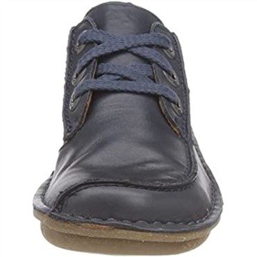 Clarks De Cuero Azul Marino Para Mujer Fun Ny Dream Oxford