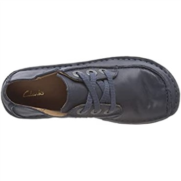 Clarks De Cuero Azul Marino Para Mujer Fun Ny Dream Oxford