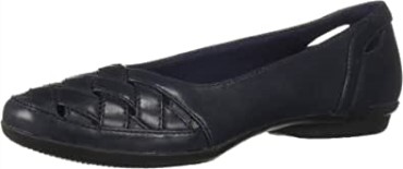 Mocasines Mujer Clarks Gracelmaze De Piel Azul Marino