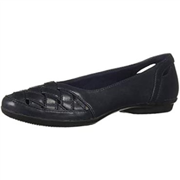 Mocasines Mujer Clarks Gracelmaze De Piel Azul Marino