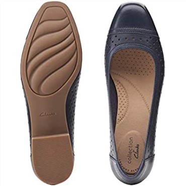 Bailarinas Mujer Clarks Juliet Cedro En Piel Azul Marino