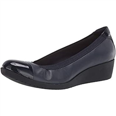 Mocasin De Mujer Elpalm De Piel Azul Marino Clarks