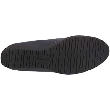 Mocasin De Mujer Elpalm De Piel Azul Marino Clarks