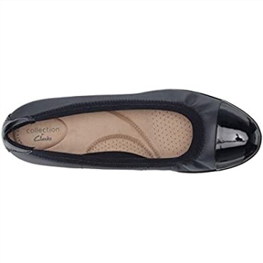 Mocasin De Mujer Elpalm De Piel Azul Marino Clarks