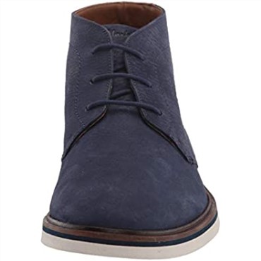 Botas Chukka De Caña Media Clarks Para Hombre En Nubuck Azul Marino Malwood