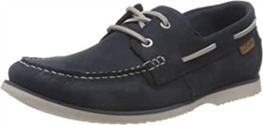 Náutico Clarks De Noonan Con Cordones Para Hombre En Nubuck Azul Marino