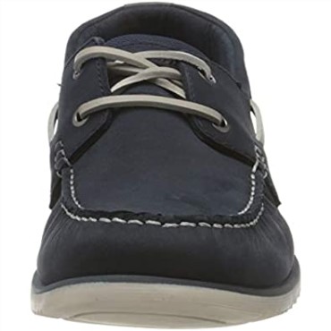Náutico Clarks De Noonan Con Cordones Para Hombre En Nubuck Azul Marino