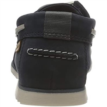 Náutico Clarks De Noonan Con Cordones Para Hombre En Nubuck Azul Marino