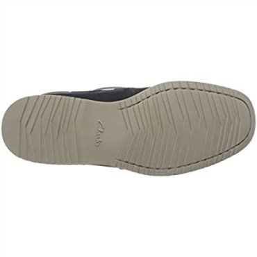 Náutico Clarks De Noonan Con Cordones Para Hombre En Nubuck Azul Marino