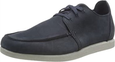 Zapatilla Clarks Shacre Lite Low Para Hombre De Nobuk Azul Marino