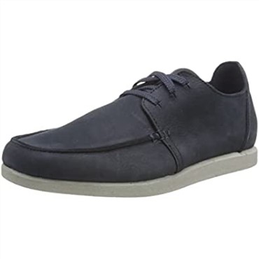 Zapatilla Clarks Shacre Lite Low Para Hombre De Nobuk Azul Marino
