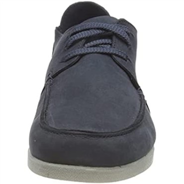 Zapatilla Clarks Shacre Lite Low Para Hombre De Nobuk Azul Marino