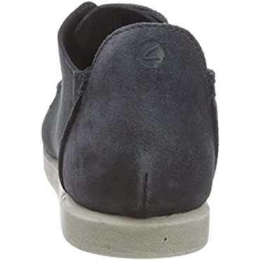 Zapatilla Clarks Shacre Lite Low Para Hombre De Nobuk Azul Marino