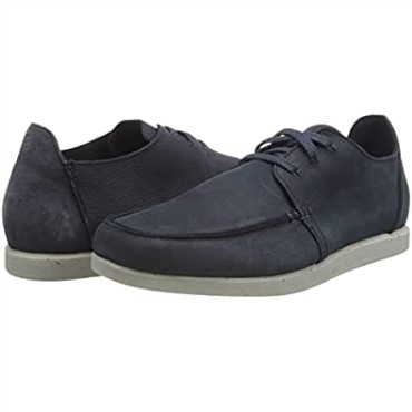 Zapatilla Clarks Shacre Lite Low Para Hombre De Nobuk Azul Marino