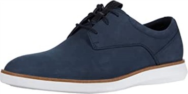 Clarks Zapatillas De Encaje Banwell Para Hombre Nubuk Azul Marino