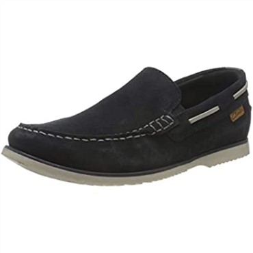 Zapato Náutico Para Hombre Noonan Step De Ante Azul Marino Clarks