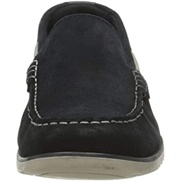 Zapato Náutico Para Hombre Noonan Step De Ante Azul Marino Clarks