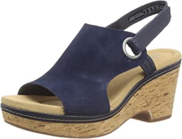 Sandalia Mar Giselle Mujer Clarks Ante Marino