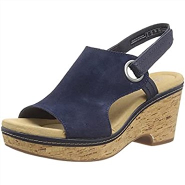 Sandalia Mar Giselle Mujer Clarks Ante Marino