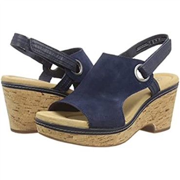 Sandalia Mar Giselle Mujer Clarks Ante Marino