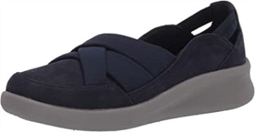 Mocasines Mujer Clarks Sillian 20 Star Azul Marino Sintético