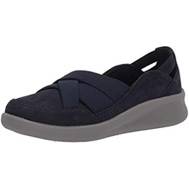 Mocasines Mujer Clarks Sillian 20 Star Azul Marino Sintético