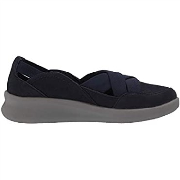 Mocasines Mujer Clarks Sillian 20 Star Azul Marino Sintético