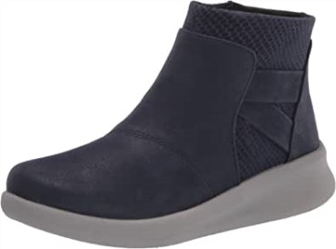 Botines Clarks Sillian 20 Way De Mujer Sintético Azul Marino