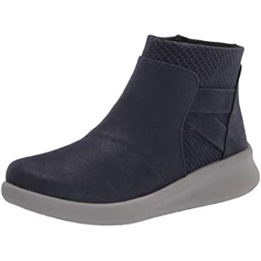 Botines Clarks Sillian 20 Way De Mujer Sintético Azul Marino
