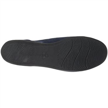 Mocasines Clarks Ayla Con Banda De Nobuk Sintético Azul Marino Para Mujer