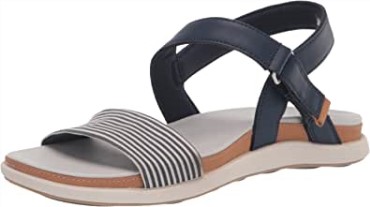 Sandalia Mujer Clarks Eliza Mae Textil Marino