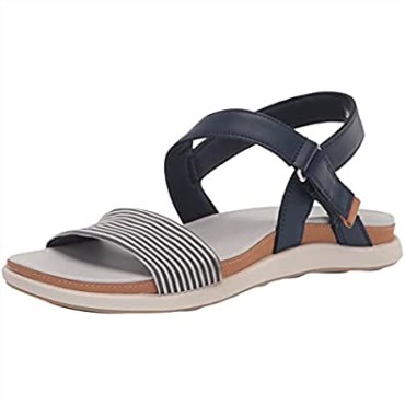 Sandalia Mujer Clarks Eliza Mae Textil Marino