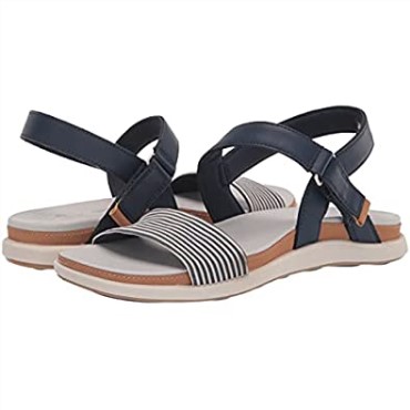 Sandalia Mujer Clarks Eliza Mae Textil Marino