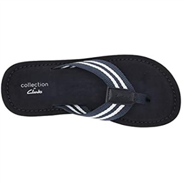 Chanclas Mujer Clarks Fenner Sunset Textil Azul Marino