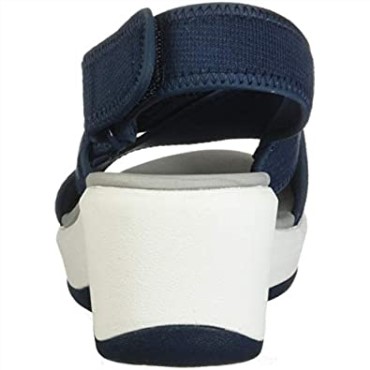 Sandalia De Mujer Clarks Step Cali Cove De Textil Azul Marino