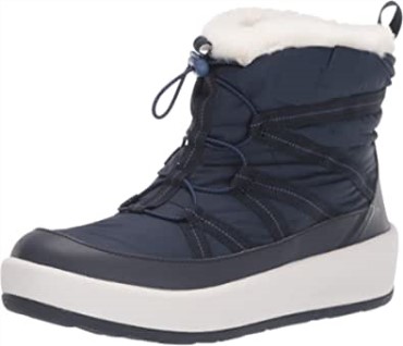Botines De Mujer Clarks Step North Frost De Tela Azul Marino