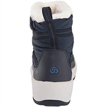 Botines De Mujer Clarks Step North Frost De Tela Azul Marino
