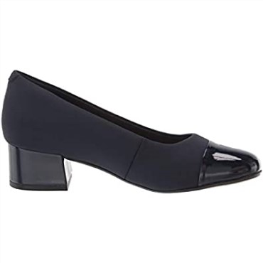 Zapato De Salón Marilyn Sara De Mujer Combi Clarks De Charol Azul Marino