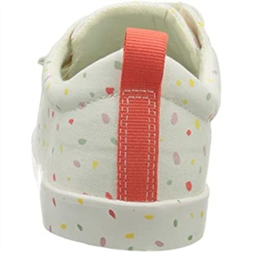 Zapatilla Clarks Foxing Print K De Lona Blanco Roto Niña