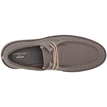 Zapatilla Forge Run De Lona Verde Oliva Para Hombre Clarks