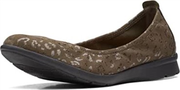 Tela Verde Oliva Bailarinas De Mujer Jenette Clarks