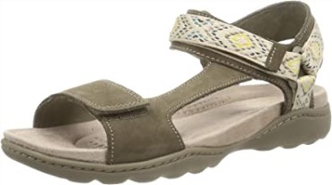 Sandalias Clarks Amanda Step De Mujer En Ante Verde Oliva