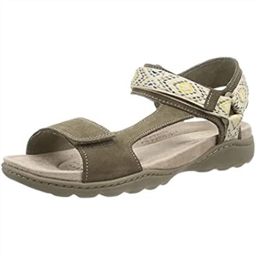 Sandalias Clarks Amanda Step De Mujer En Ante Verde Oliva